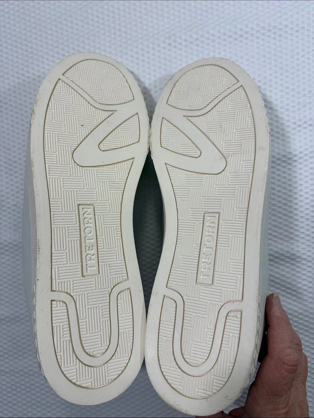 Tretorn Carry ll Velcro White leather sneakers Velcro Size 10.5